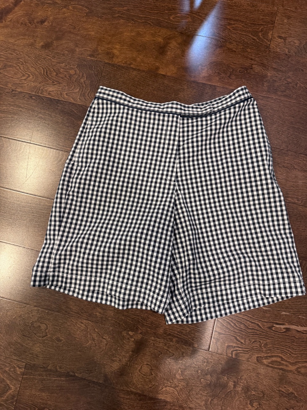 Liz Claiborne Black & White Gingham Bermuda Shorts